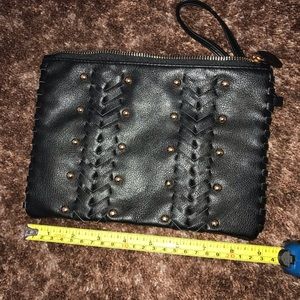 Black clutch purse